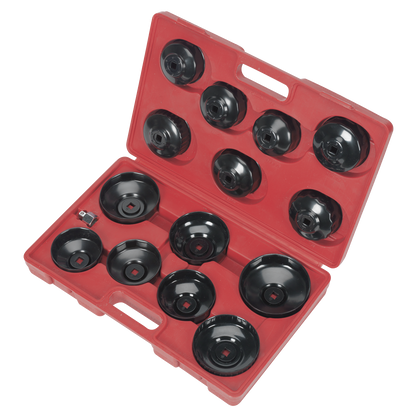 Sealey 15pc Oil Filter Cap Wrench Set VS7003