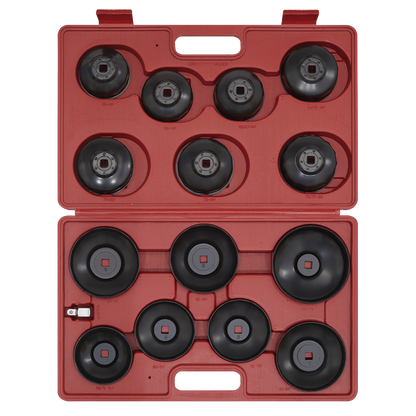 Sealey 15pc Oil Filter Cap Wrench Set VS7003