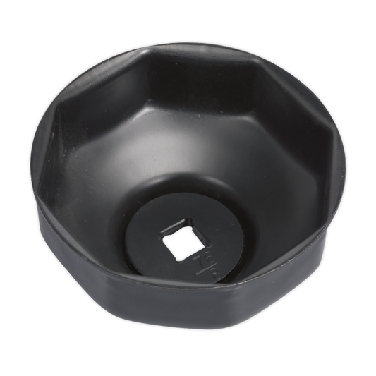 Sealey Ø76mm Oil Filter Cap Wrench 8 Flutes - Fiat, Lancia, Moto Guzzi (Motorcycles) VS7006.V2-08