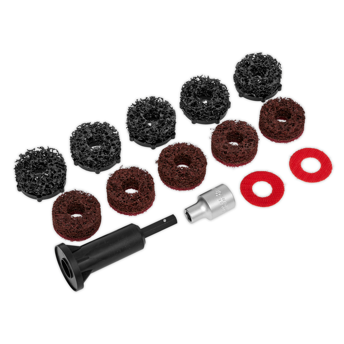 Sealey 14pc Stud Hub Cleaner VS8002