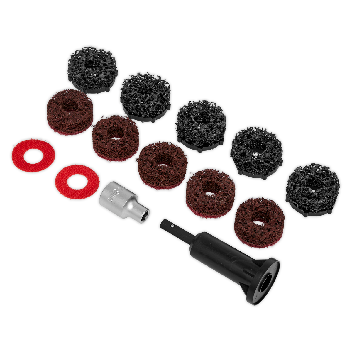 Sealey 14pc Stud Hub Cleaner VS8002