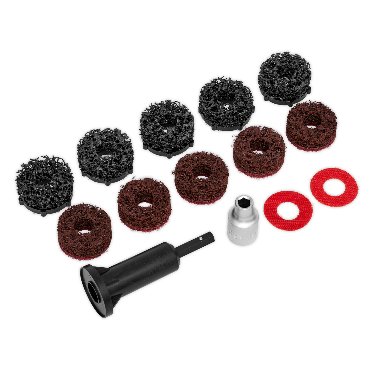 Sealey 14pc Stud Hub Cleaner VS8002