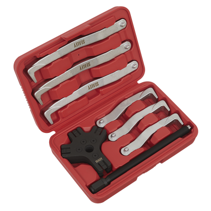 Sealey 8pc Fast Action Twin/Triple Leg Reversible Puller Set - 150 & 220mm VS83