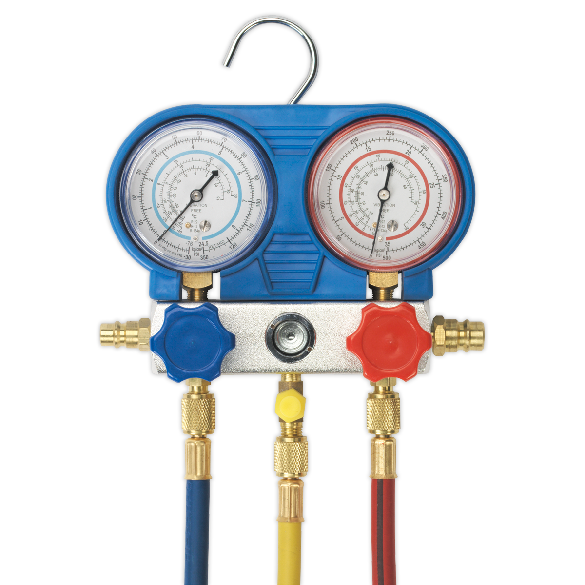 Sealey Air Conditioning System Manifold with Sight Glass VSAC002