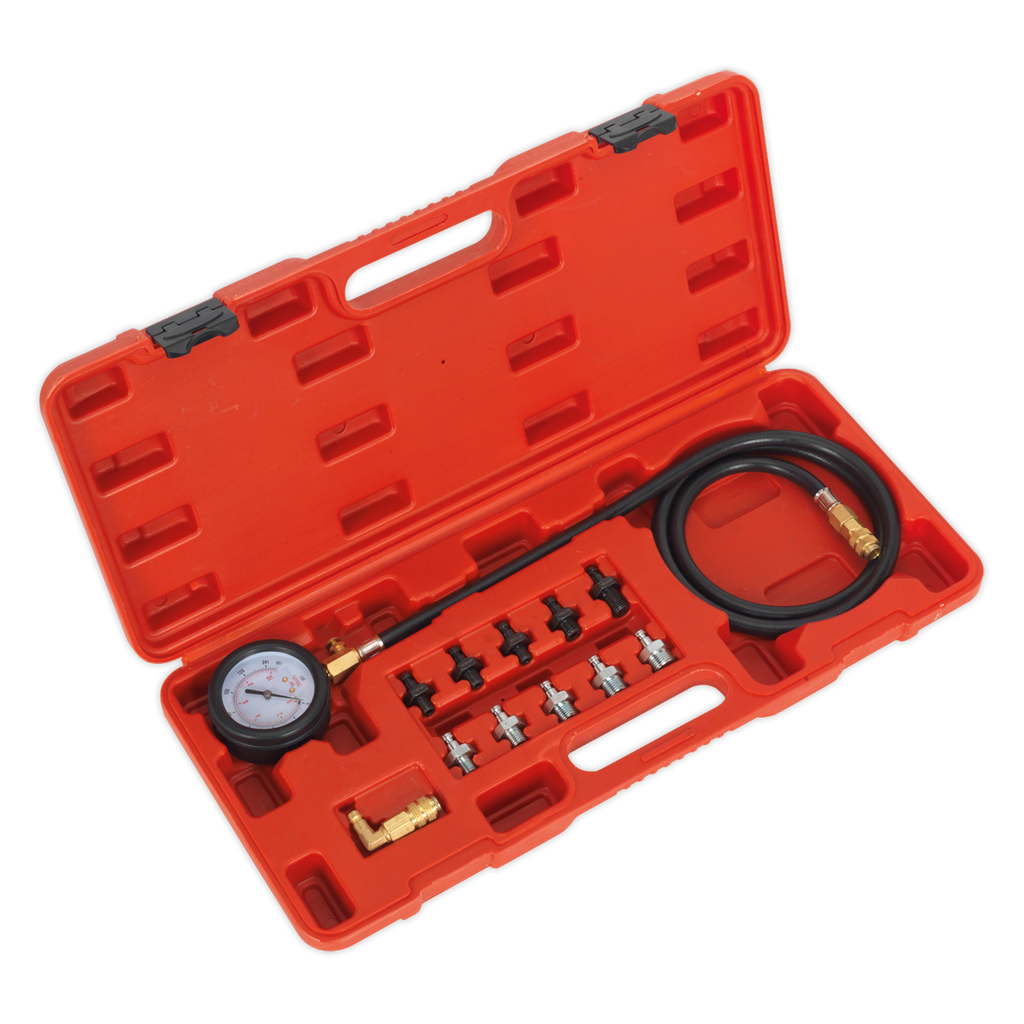 Sealey 12pc Oil Pressure Test Kit VSE203