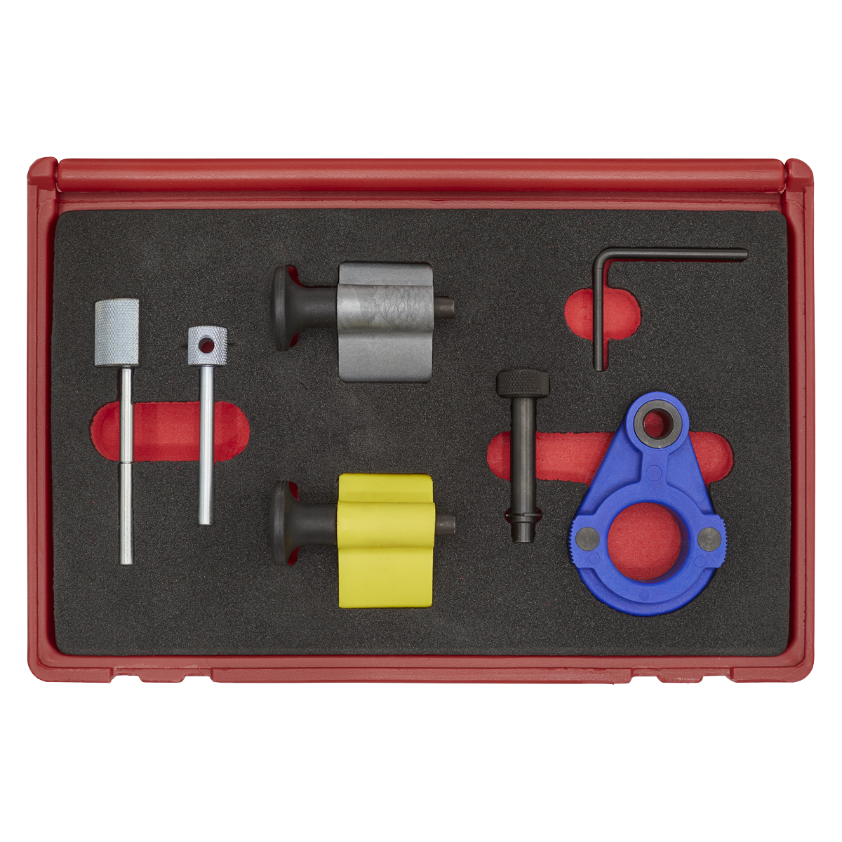 Sealey Diesel Engine Timing Tool Kit 1.2D, 1.4D, 1.6D, 2.0D - for VAG, Ford & Mitsubishi - Belt Drive VSE2092