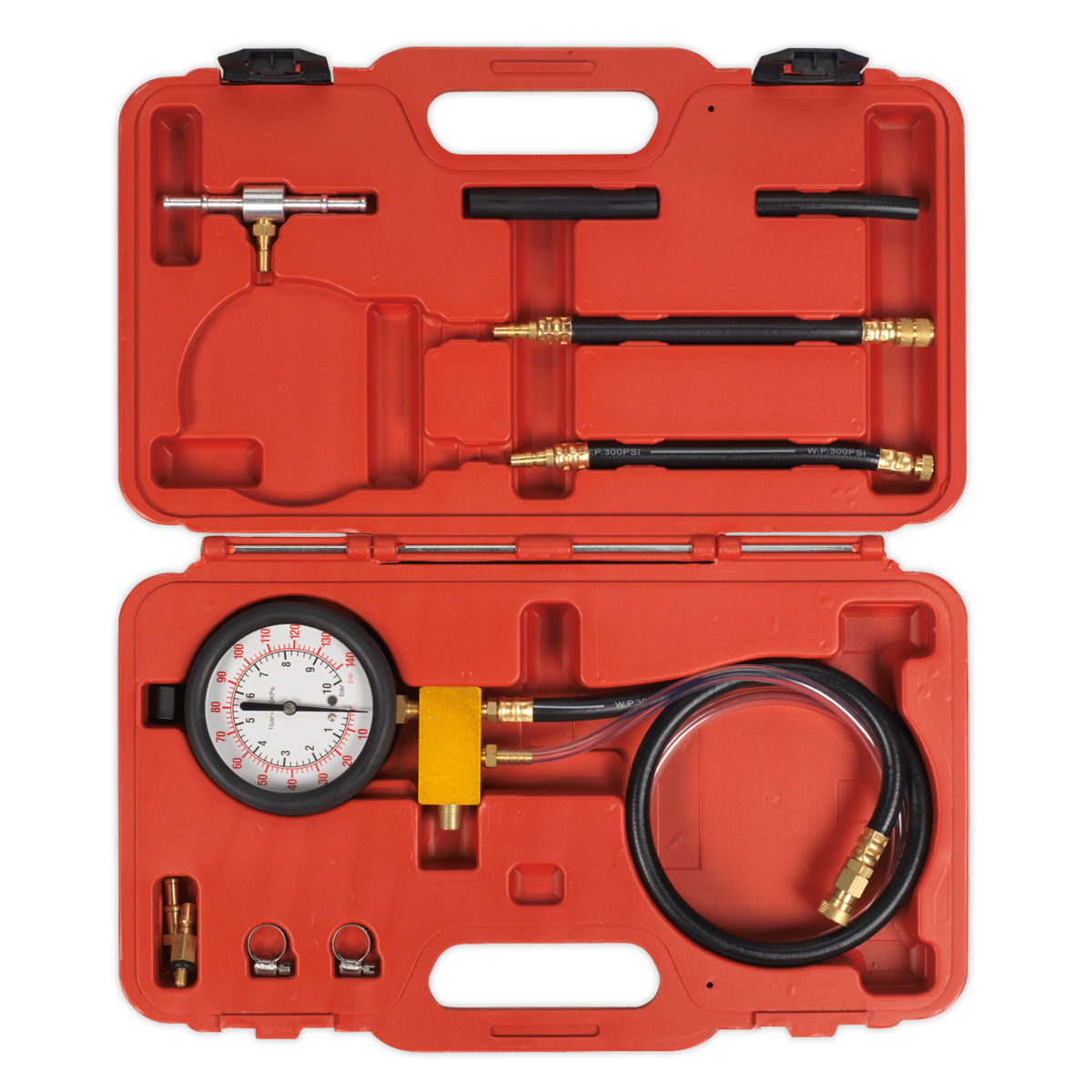 Sealey Fuel Injection Pressure Test Kit - Test Port VSE211