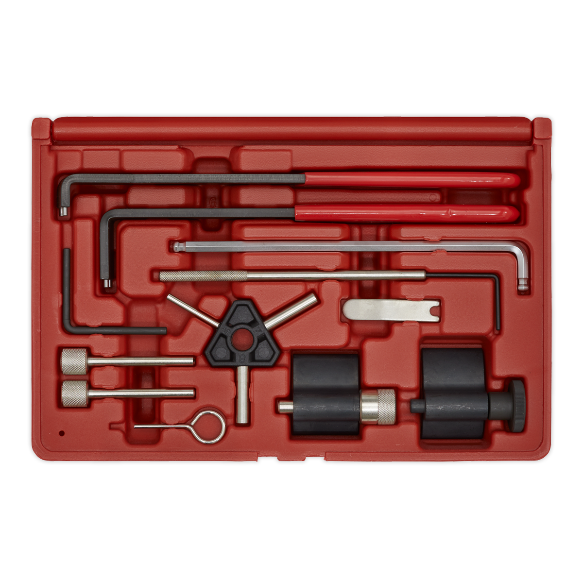 Sealey Diesel Engine Timing Tool Kit - for VAG, Dodge, Ford, Mitsubishi - 1.2D, 1.4D, 1.6D, 1.9D, 2.0D - Belt Drive VSE5951