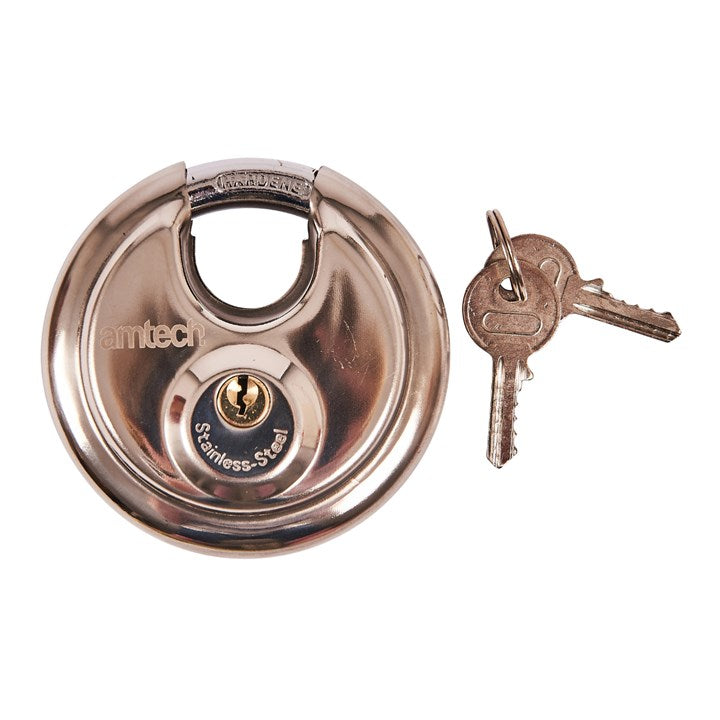 Amtech 90mm Disc padlock W4250