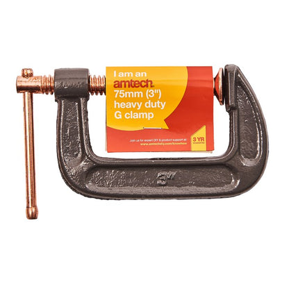 Amtech 75mm (3") Heavy duty G-clamp W5700