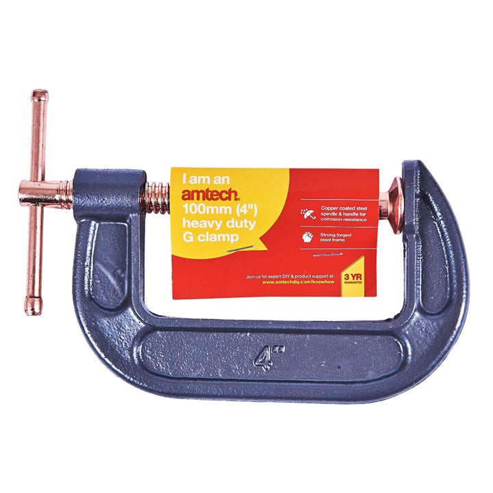 Amtech 100mm (4") Heavy duty G-clamp W5750