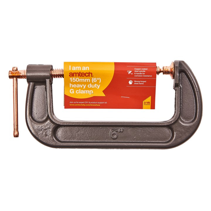 Amtech 150mm (6") Heavy duty G-clamp W5800