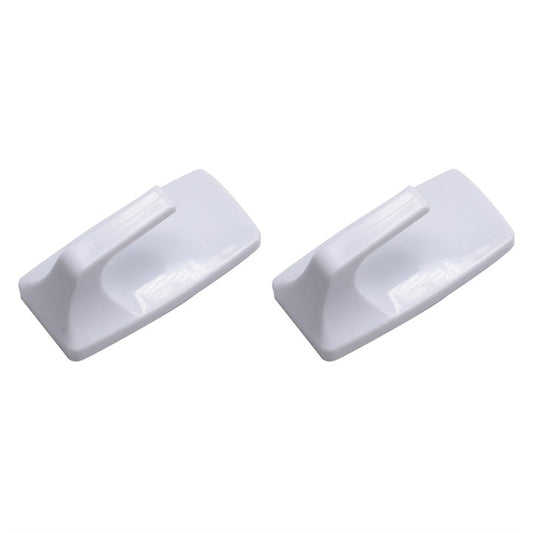 Amtech 2 Piece rectangular, removable self-adhesive hook set (3cm x 6.5cm) W8302