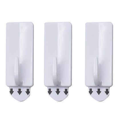 Amtech 3 Piece rectangular, removable self-adhesive hook set (2cm x 5cm) W8303