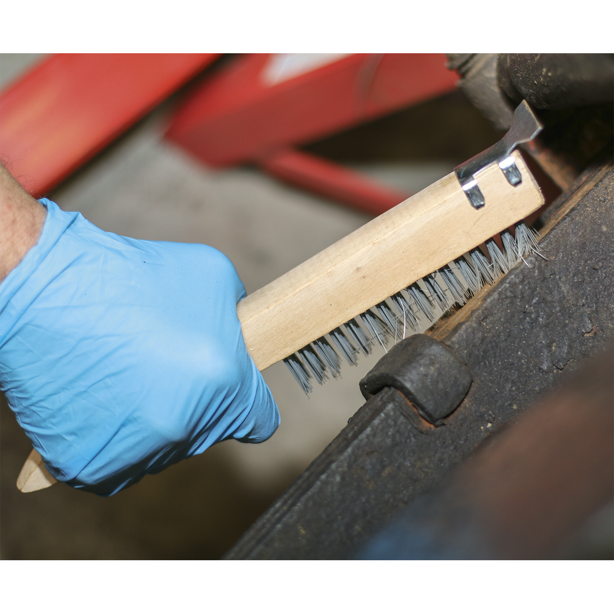 Sealey Engineer's Wire Brush with Steel Fill & Scraper WB03