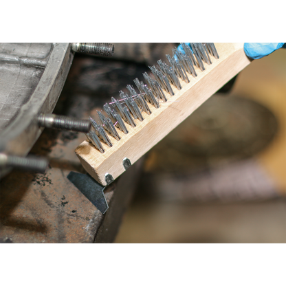 Sealey Engineer's Wire Brush with Steel Fill & Scraper WB03