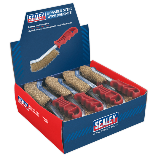 Sealey General-Purpose Wire Brush - Display Box of 24 WB05DB24