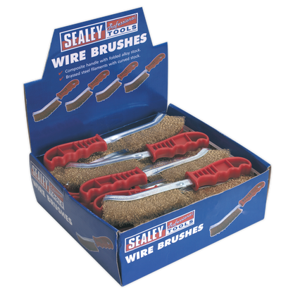 Sealey General-Purpose Wire Brush - Display Box of 24 WB05DB24