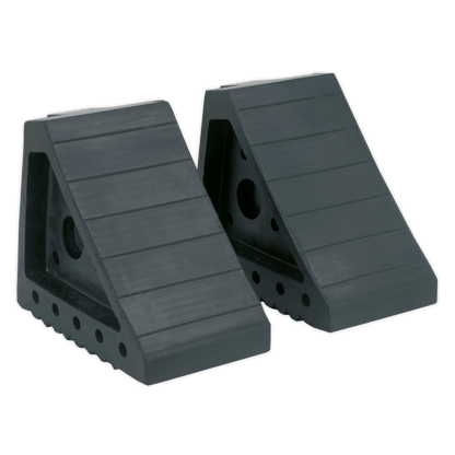 Sealey Rubber Wheel Chocks 1.8kg - Pair WC01