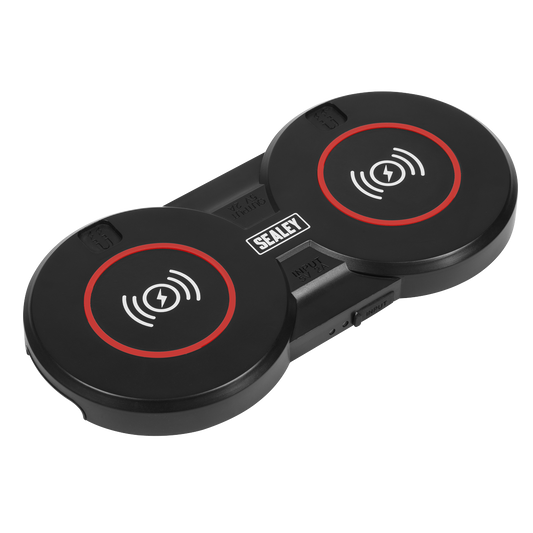 Sealey 5V?2A Double Wireless Charging Base WCB4
