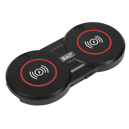 Sealey 5V?2A Double Wireless Charging Base WCB4