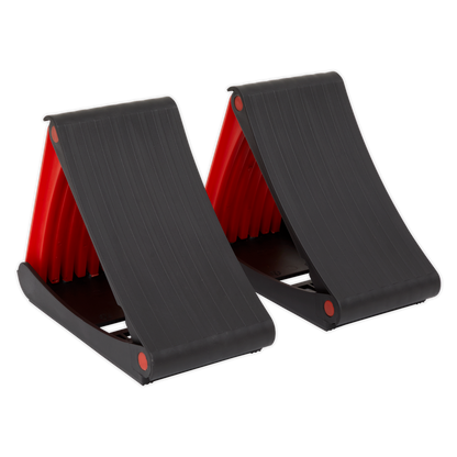 Sealey Folding Wheel Chocks - Pair WCF01