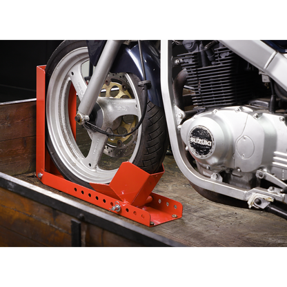 Sealey Motorcycle Roll-in Wheel Clamp - Bolt Down WCR02