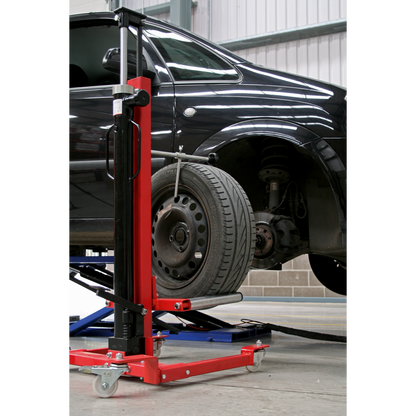 Sealey 80kg Wheel Removal/Lifter Trolley with Quick Lift WD80