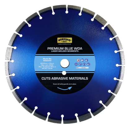 Sealey Ø350 x 25mm Premium Blue WDA Diamond Blade WDA350