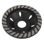 Sealey Ø105 x 22mm Diamond Cup Grinding Disc WDCUP105