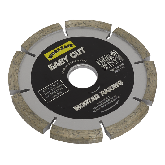 Sealey Ø115 x Ø22mm Easy Cut Diamond Blade - Mortar Raker WDEC1156MR