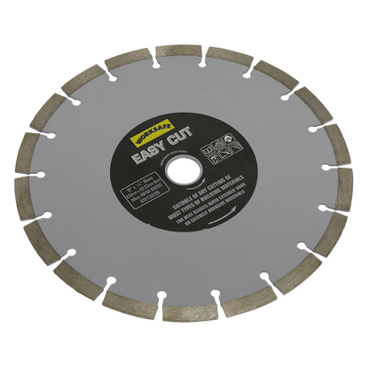 Sealey Ø230 x 22mm Silver Easy-Cut Diamond Blade WDEC230