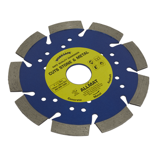 Sealey Ø125 x 22mm Platinum Allmat Diamond Blade WDPA125