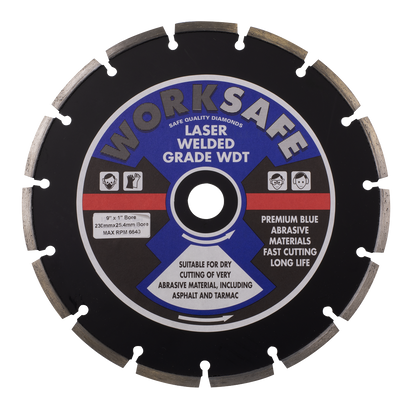 Sealey Ø230 x Ø22mm Asphalt/Tarmac Diamond Blade WDT230