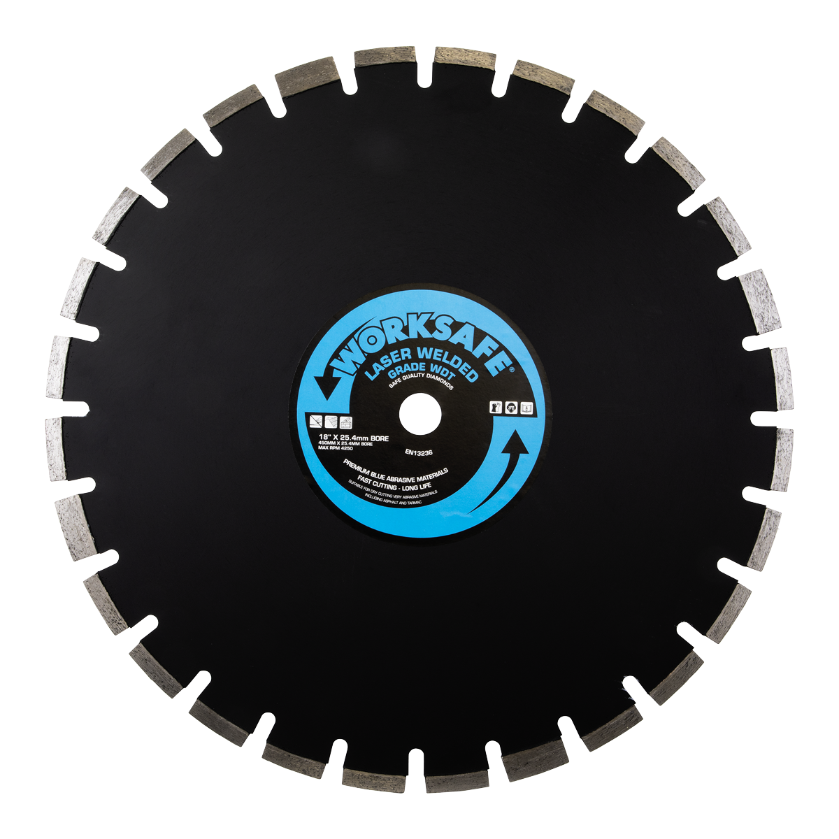 Sealey Ø450 x 25mm Asphalt/Tarmac Diamond Blade WDT450