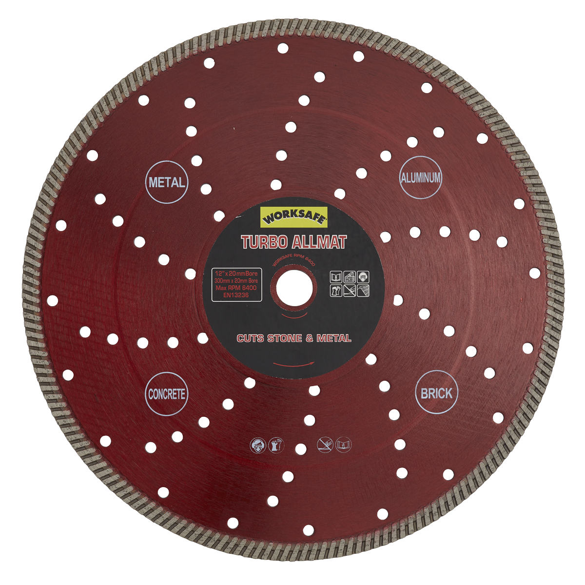 Sealey Ø300 x Ø20mm Turbo Allmat Diamond Blade WDTA300