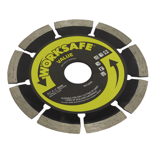 Sealey Ø115 x 22mm Value Diamond Blade WDV115