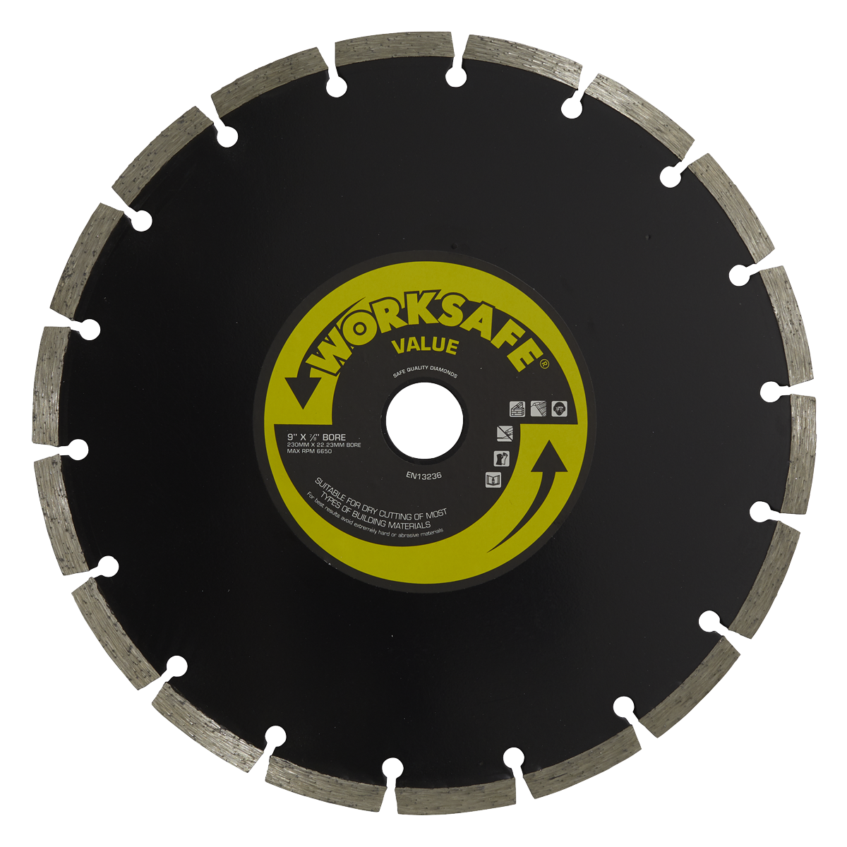 Sealey Ø230 x 22mm Value Diamond Blade WDV230