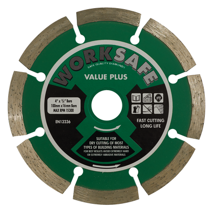 Sealey Ø100 x Ø16mm Value Plus Diamond Blade WDVP100