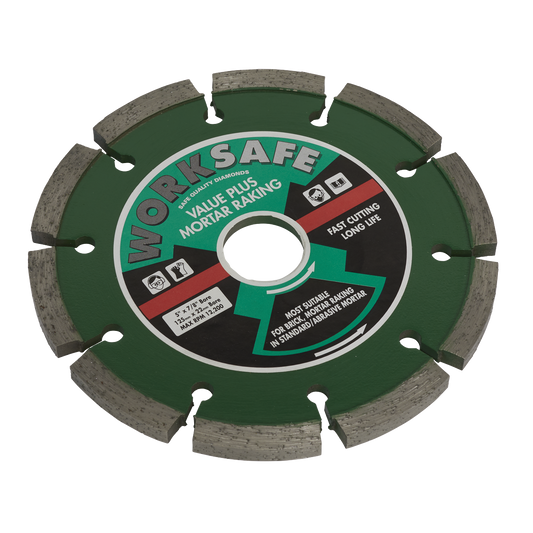 Sealey Ø125 x 22mm Value Plus Diamond Blade WDVP125