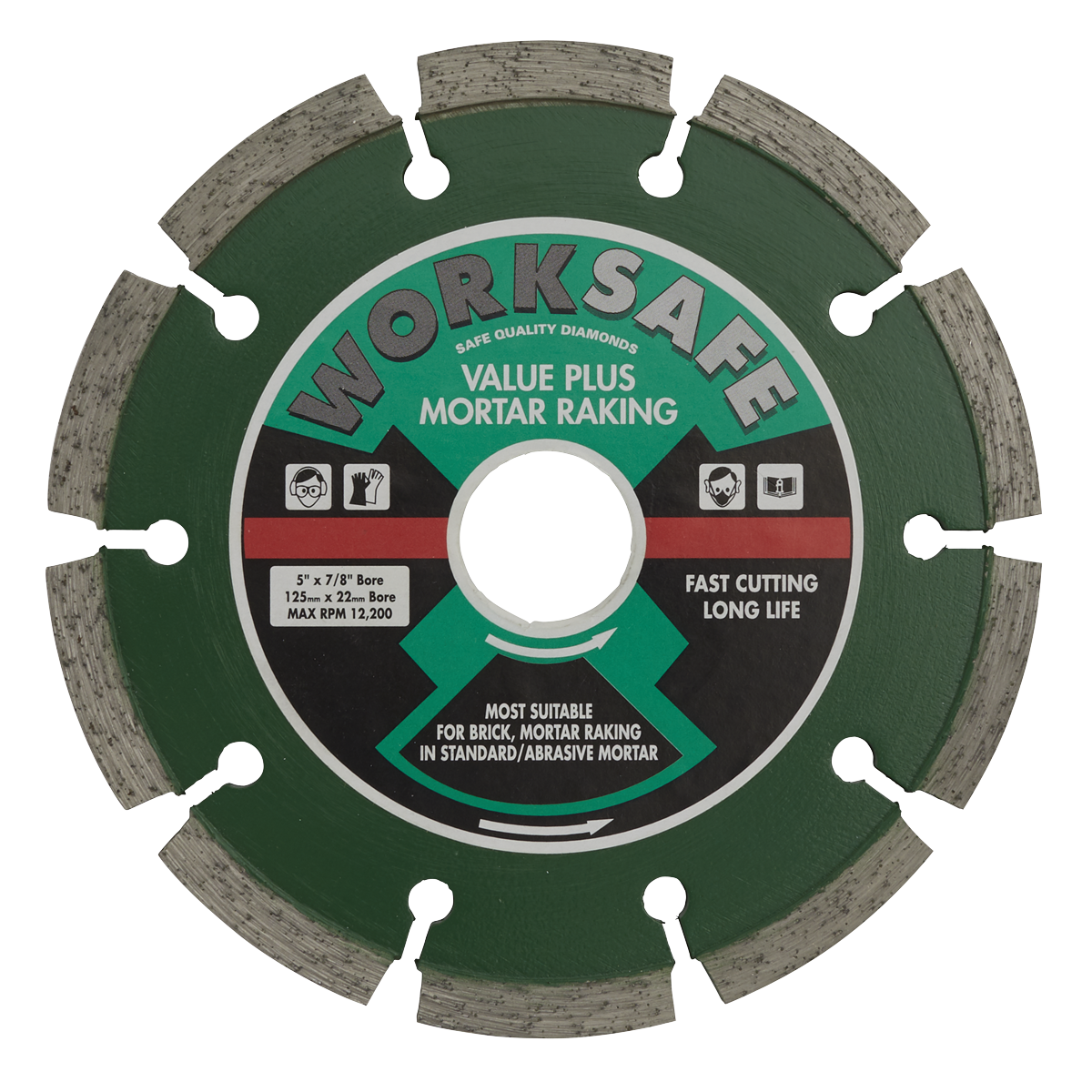 Sealey Ø125 x 22mm Value Plus Diamond Blade WDVP125