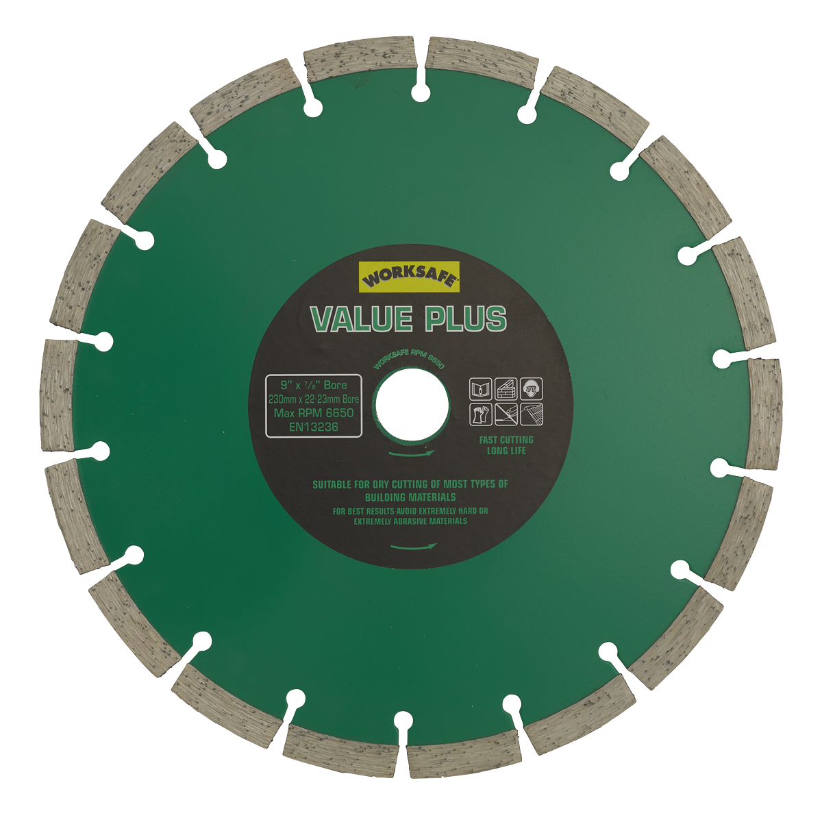 Sealey Ø230 x 22mm Value Plus Diamond Blade WDVP230