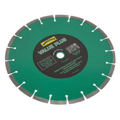 Sealey Ø300 x 20mm Value Plus Diamond Blade WDVP300/20