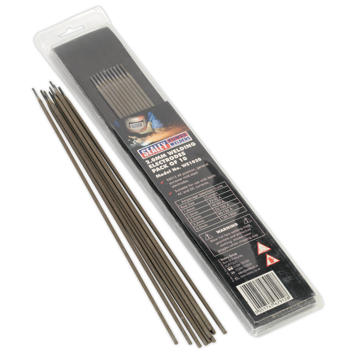 Sealey Ø2 x 300mm Welding Electrode - Pack of 10 WE1020