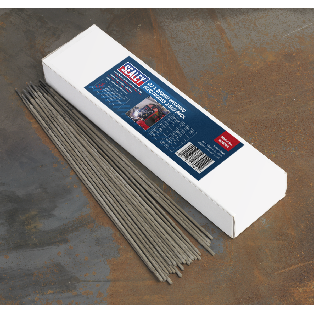 Sealey Ø2 x 300mm Welding Electrodes 2.5kg Pack WE2520