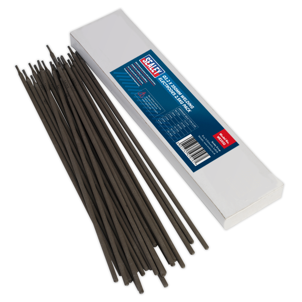 Sealey Ø3.2 x 350mm Welding Electrodes 2.5kg Pack WE2532