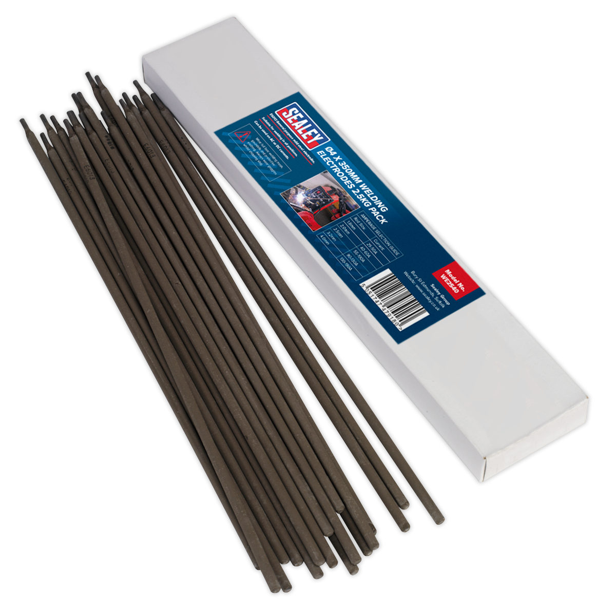 Sealey Ø4 x 350mm Welding Electrodes 2.5kg Pack WE2540