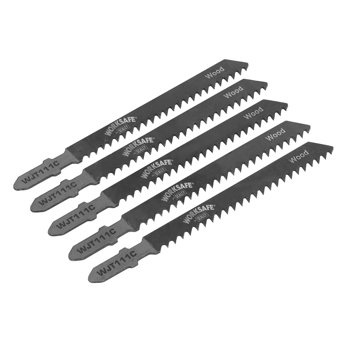 Sealey 75mm 9tpi Jigsaw Blade Soft Wood & Plastics - Pack of 5 WJT111C