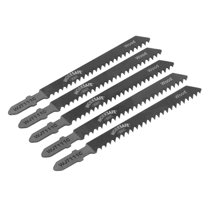 Sealey 75mm 9tpi Jigsaw Blade Soft Wood & Plastics - Pack of 5 WJT111C