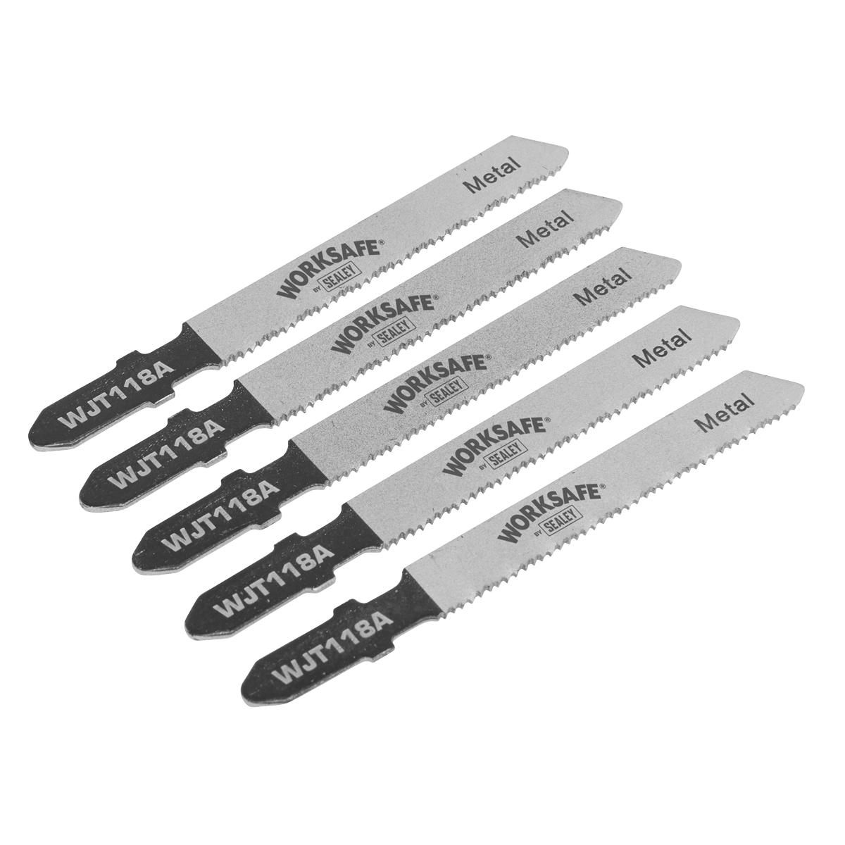 Sealey 55mm 21tpi Jigsaw Blade Metal - Pack of 5 WJT118A